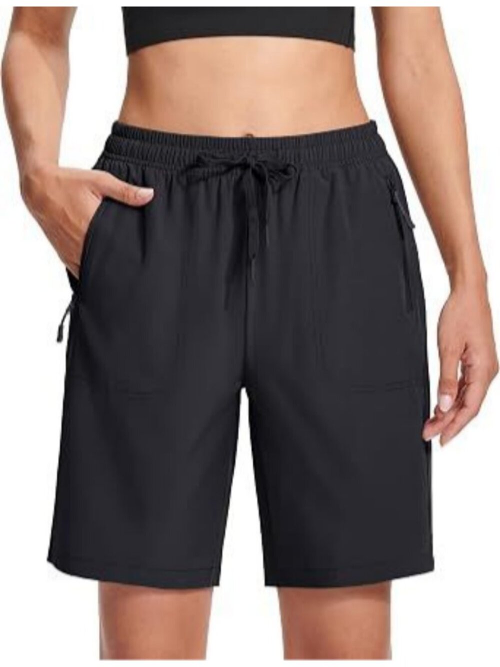 Womens 8 Inch Hiking Shorts Quick Dry Lightweight Golf Shorts